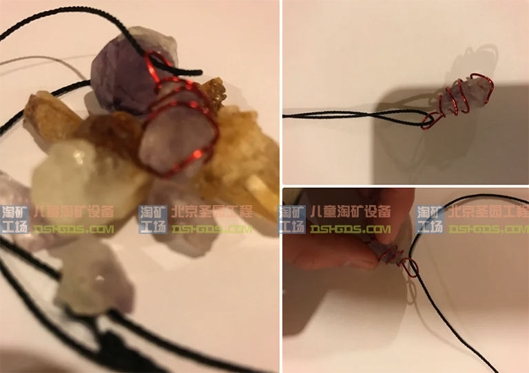 圣園超級(jí)礦工兒童淘礦部落紫水晶線項(xiàng)鏈制作教程